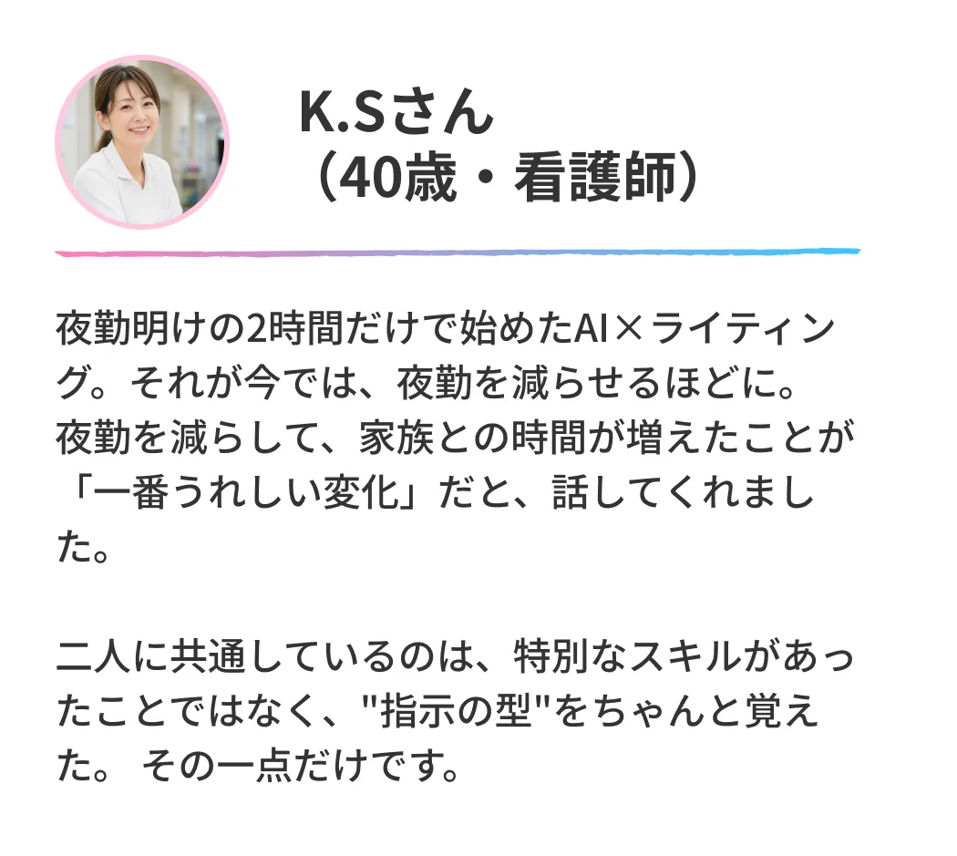 K.Sさん(40歳・看護師)